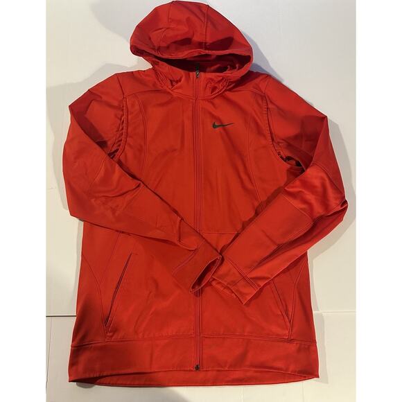 Nike Full Zip Hoodie Therma Fit University Red Size XLT - Picture 1 of 10